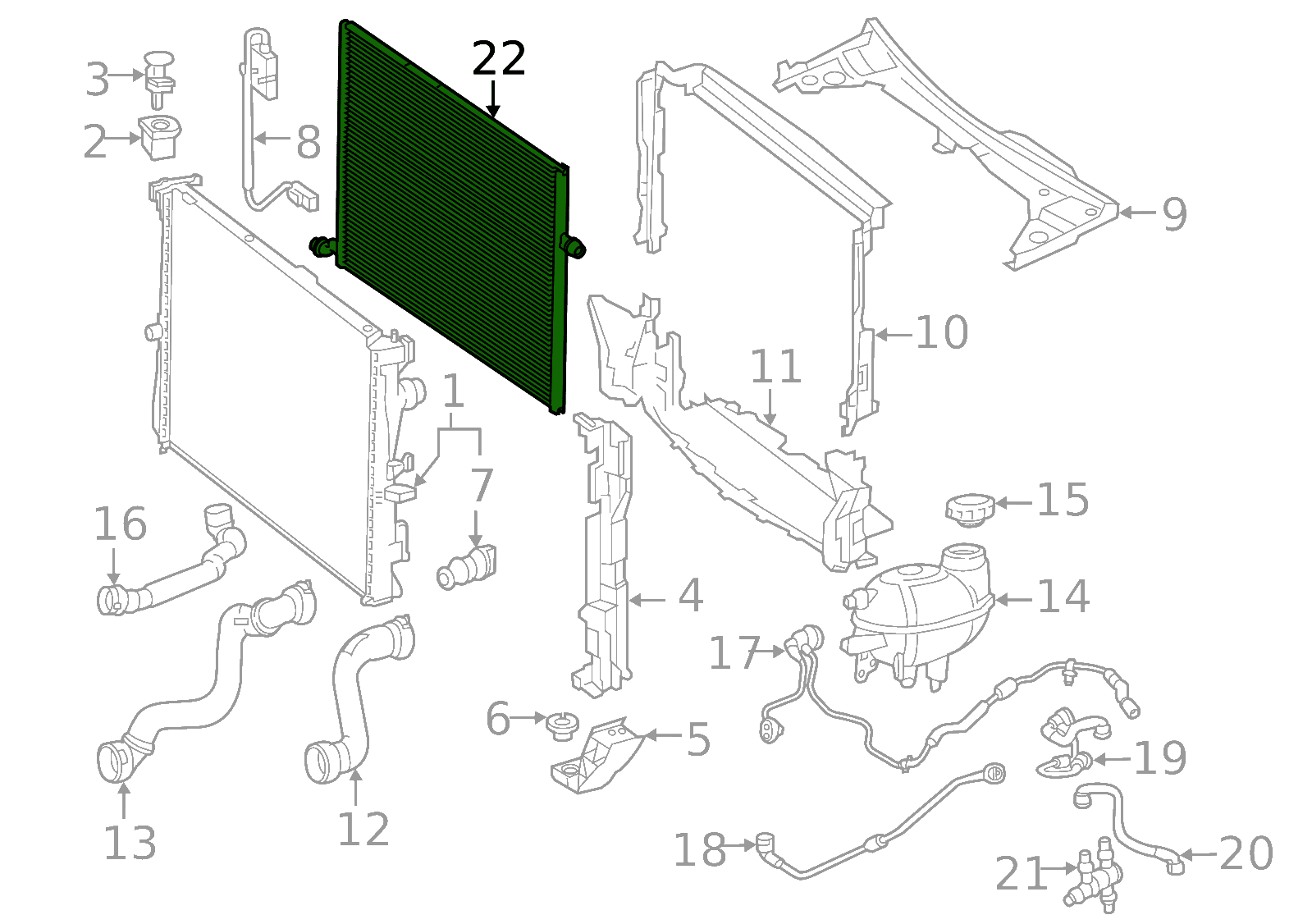 Peças de um Radiador Madu png